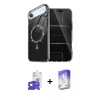 MARSİLYAN™- iPhone 17 Air Kılıf Kıvılcım Form Prime - Siyah Bilvis 5in1 3D Magic Cam Ekran Koruyucu + Gümüş Bilvis Titan Kamera Lens