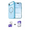 MARSİLYAN™- iPhone 17 Air Kılıf Kıvılcım Form Prime - Siyah Bilvis 5in1 3D Magic Cam Ekran Koruyucu + Gümüş Bilvis Titan Kamera Lens