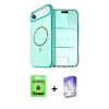 MARSİLYAN™- iPhone 17 Air Kılıf Kıvılcım Form Prime - Siyah Bilvis 5in1 3D Magic Cam Ekran Koruyucu + Raze Metal Kamera Lens - MI