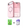 MARSİLYAN™- iPhone 17 Air Kılıf Kıvılcım Form Prime - Siyah Bilvis 5in1 3D Magic Cam Ekran Koruyucu + Raze Metal Kamera Lens - MI