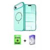 MARSİLYAN™- iPhone 17 Air Kılıf Kıvılcım Form Prime - Siyah Bilvis 5in1 3D Magic Cam Ekran Koruyucu + Raze Metal Kamera Lens - SH