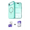 MARSİLYAN™- iPhone 17 Air Kılıf Kıvılcım Form Prime - Siyah Bilvis 5in1 3D Magic Cam Ekran Koruyucu + Bilvis Titan Kamera Lens - SH