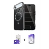MARSİLYAN™- iPhone 17 Air Kılıf Kıvılcım Form Prime - Siyah Bilvis 5in1 3D Magic Cam Ekran Koruyucu + Bilvis Titan Kamera Lens - SH