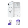 MARSİLYAN™- iPhone 17 Air Kılıf Kıvılcım Form Prime - Siyah Bilvis 5in1 3D Magic Cam Ekran Koruyucu + Bilvis Titan Kamera Lens - SH