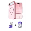 MARSİLYAN™- iPhone 17 Air Kılıf Kıvılcım Form Prime - Siyah Bilvis 5in1 3D Magic Cam Ekran Koruyucu + Bilvis Titan Kamera Lens - SH