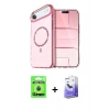 MARSİLYAN™- iPhone 17 Air Kılıf Kıvılcım Form Prime - Siyah Bilvis 5in1 5D Magic Hayalet Cam Ekran Koruyucu + Raze Metal Kamera Lens - MI