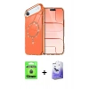MARSİLYAN™- iPhone 17 Air Kılıf Kıvılcım Form Prime - Siyah Bilvis 5in1 5D Magic Hayalet Cam Ekran Koruyucu + Raze Metal Kamera Lens - MI