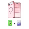 MARSİLYAN™- iPhone 17 Air Kılıf Kıvılcım Form Prime - Siyah Bilvis 5in1 5D Magic Hayalet Cam Ekran Koruyucu + Raze Metal Kamera Lens - SH