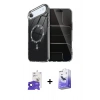 MARSİLYAN™- iPhone 17 Air Kılıf Kıvılcım Form Prime - Siyah Bilvis 5in1 5D Magic Hayalet Cam Ekran Koruyucu + Bilvis Titan Kamera Lens - SH