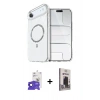 MARSİLYAN™- iPhone 17 Air Kılıf Kıvılcım Form Prime - Siyah Bilvis Hayalet Cam Ekran Koruyucu + Bilvis Titan Kamera Lens - SH