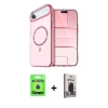 MARSİLYAN™- iPhone 17 Air Kılıf Kıvılcım Form Prime - Siyah Bilvis Hayalet Cam Ekran Koruyucu + Raze Metal Kamera Lens - MI
