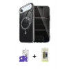 MARSİLYAN™- iPhone 17 Air Kılıf Kıvılcım Form Prime - Siyah Joko Magic 5D Hayalet Cam + Bilvis Titan Kamera Lens - GD