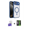 MARSİLYAN™- iPhone 17 Air Kılıf Kıvılcım Prime - Şeffaf 360 Full Body Arka Koruyucu + Bilvis Titan Kamera Lens - LT