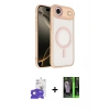 MARSİLYAN™- iPhone 17 Air Kılıf Kıvılcım Prime - Şeffaf 360 Full Body Arka Koruyucu + Bilvis Titan Kamera Lens - GD