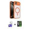 MARSİLYAN™- iPhone 17 Air Kılıf Kıvılcım Prime - Şeffaf 360 Full Body Arka Koruyucu + Bilvis Titan Kamera Lens - GS