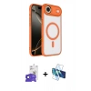 MARSİLYAN™- iPhone 17 Air Kılıf Kıvılcım Prime - Siyah 3D Antistatik Cam Ekran Koruyucu + Bilvis Titan Kamera Lens - SH