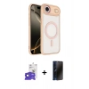 MARSİLYAN™- iPhone 17 Air Kılıf Kıvılcım Prime - Siyah 3D Antistatik Hayalet Cam Ekran Koruyucu + Bilvis Titan Kamera Lens - LT
