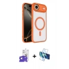 MARSİLYAN™- iPhone 17 Air Kılıf Kıvılcım Prime - Siyah 3D Antistatik Seramik Nano Ekran Koruyucu + Bilvis Titan Kamera Lens - GD