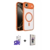 MARSİLYAN™- iPhone 17 Air Kılıf Kıvılcım Prime - Siyah Bilvis 3D Cam Ekran Koruyucu + Bilvis Titan Kamera Lens - GD
