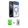 MARSİLYAN™- iPhone 17 Air Kılıf Kıvılcım Prime - Siyah Bilvis 3D Cam Ekran Koruyucu + Raze Metal Kamera Lens - GS