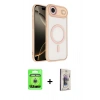 MARSİLYAN™- iPhone 17 Air Kılıf Kıvılcım Prime - Siyah Bilvis 3D Cam Ekran Koruyucu + Raze Metal Kamera Lens - GS