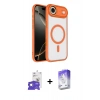 MARSİLYAN™- iPhone 17 Air Kılıf Kıvılcım Prime - Siyah Bilvis 5in1 3D Magic Cam Ekran Koruyucu + Bilvis Titan Kamera Lens - GS