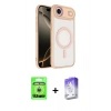 MARSİLYAN™- iPhone 17 Air Kılıf Kıvılcım Prime - Siyah Bilvis 5in1 3D Magic Cam Ekran Koruyucu + Raze Metal Kamera Lens - GS