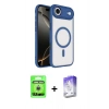 MARSİLYAN™- iPhone 17 Air Kılıf Kıvılcım Prime - Siyah Bilvis 5in1 3D Magic Cam Ekran Koruyucu + Raze Metal Kamera Lens - GS