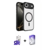 MARSİLYAN™- iPhone 17 Air Kılıf Kıvılcım Prime - Siyah Bilvis 5in1 3D Magic Cam Ekran Koruyucu + Bilvis Titan Kamera Lens - LT