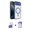 MARSİLYAN™- iPhone 17 Air Kılıf Kıvılcım Prime - Siyah Bilvis 5in1 3D Magic Cam Ekran Koruyucu + Bilvis Titan Kamera Lens - LT