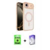 MARSİLYAN™- iPhone 17 Air Kılıf Kıvılcım Prime - Siyah Bilvis 5in1 3D Magic Cam Ekran Koruyucu + Siyah Raze Metal Kamera Lens