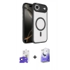 MARSİLYAN™- iPhone 17 Air Kılıf Kıvılcım Prime - Siyah Bilvis 5in1 5D Magic Hayalet Cam Ekran Koruyucu + Bilvis Titan Kamera Lens - LT