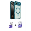MARSİLYAN™- iPhone 17 Air Kılıf Kıvılcım Prime - Siyah Bilvis 5in1 5D Magic Hayalet Cam Ekran Koruyucu + Bilvis Titan Kamera Lens - GS