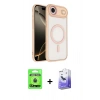 MARSİLYAN™- iPhone 17 Air Kılıf Kıvılcım Prime - Siyah Bilvis 5in1 5D Magic Hayalet Cam Ekran Koruyucu + Raze Metal Kamera Lens - MI