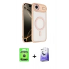MARSİLYAN™- iPhone 17 Air Kılıf Kıvılcım Prime - Siyah Bilvis 5in1 5D Magic Hayalet Cam Ekran Koruyucu + Raze Metal Kamera Lens - SH