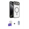 MARSİLYAN™- iPhone 17 Air Kılıf Kıvılcım Prime - Siyah Joko Magic 5D Cam + Bilvis Titan Kamera Lens - LT