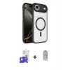 MARSİLYAN™- iPhone 17 Air Kılıf Kıvılcım Prime - Siyah Joko Magic 5D Cam + Bilvis Titan Kamera Lens - GS