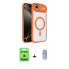 MARSİLYAN™- iPhone 17 Air Kılıf Kıvılcım Prime - Siyah Joko Magic 5D Cam + Raze Metal Kamera Lens - GD
