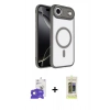 MARSİLYAN™- iPhone 17 Air Kılıf Kıvılcım Prime - Siyah Joko Magic 5D Hayalet Cam + Bilvis Titan Kamera Lens - GD