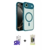 MARSİLYAN™- iPhone 17 Air Kılıf Kıvılcım Prime - Siyah Joko Magic 5D Hayalet Cam + Bilvis Titan Kamera Lens - LT