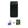 MARSİLYAN™- iPhone 17 Air Kılıf Kozmos Klasik Prime - Şeffaf 360 Full Body Arka Koruyucu + Bilvis Titan Kamera Lens - SH
