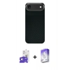 MARSİLYAN™- iPhone 17 Air Kılıf Kozmos Klasik Prime - Siyah Bilvis 5in1 3D Magic Cam Ekran Koruyucu + Bilvis Titan Kamera Lens - GD