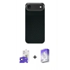 MARSİLYAN™- iPhone 17 Air Kılıf Kozmos Klasik Prime - Siyah Bilvis 5in1 3D Magic Cam Ekran Koruyucu + Bilvis Titan Kamera Lens - SH