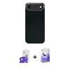 MARSİLYAN™- iPhone 17 Air Kılıf Kozmos Klasik Prime - Siyah Bilvis 5in1 5D Magic Hayalet Cam Ekran Koruyucu + Bilvis Titan Kamera Lens - SH