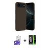 MARSİLYAN™- iPhone 17 Air Kılıf Kozmos Yansıma Özel Seri - Şeffaf 360 Full Body Arka Koruyucu + Bilvis Titan Kamera Lens - GD