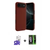 MARSİLYAN™- iPhone 17 Air Kılıf Kozmos Yansıma Özel Seri - Şeffaf 360 Full Body Arka Koruyucu + Bilvis Titan Kamera Lens - GS