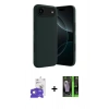 MARSİLYAN™- iPhone 17 Air Kılıf Kozmos Yansıma Özel Seri - Şeffaf 360 Full Body Arka Koruyucu + Bilvis Titan Kamera Lens - GD