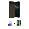 MARSİLYAN™- iPhone 17 Air Kılıf Kozmos Yansıma Özel Seri - Şeffaf 360 Full Body Arka Koruyucu + Bilvis Titan Kamera Lens - SH