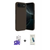 MARSİLYAN™- iPhone 17 Air Kılıf Kozmos Yansıma Özel Seri - Şeffaf Pasifik Cam Ekran Koruyucu + Bilvis Titan Kamera Lens - GD