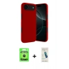 MARSİLYAN™- iPhone 17 Air Kılıf Kozmos Yansıma Özel Seri - Şeffaf Pasifik Cam Ekran Koruyucu + Raze Metal Kamera Lens - SH